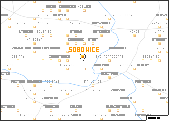 map of Sobowice