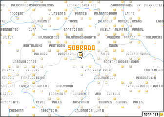 map of Sobrado
