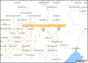 map of Sobrantes de Santa María