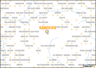 map of Sobreira
