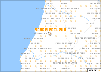map of Sobreiro Curvo