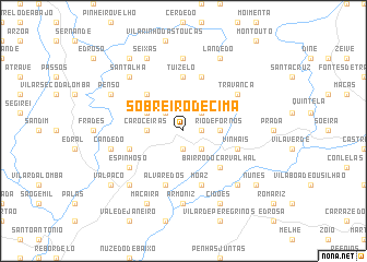 map of Sobreiró de Cima