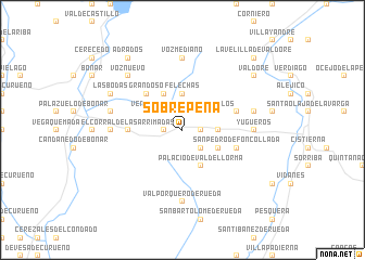 map of Sobrepeña