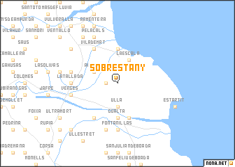 map of Sobrestany