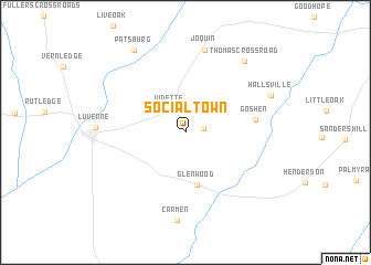 map of Social Town