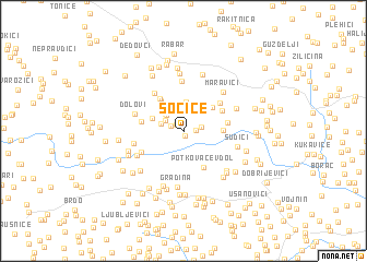 map of Sočice