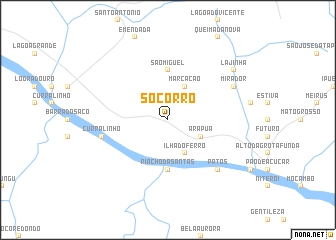 map of Socorro