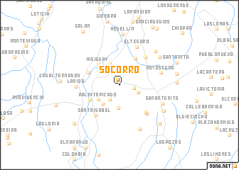 map of Socorro