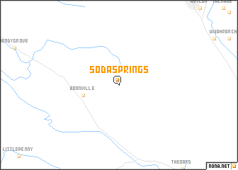 map of Soda Springs