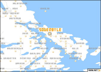 map of Söderbyle