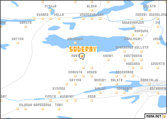 map of Söderby