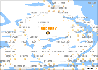 map of Söderby