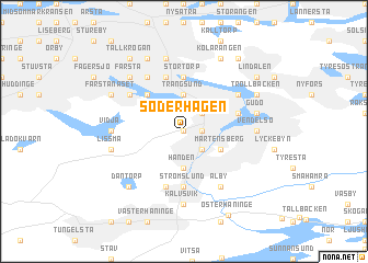 map of Söderhagen