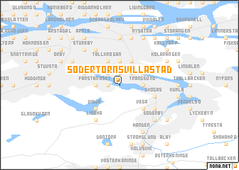 map of Södertörns Villastad