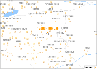 map of Sodhi Bāla