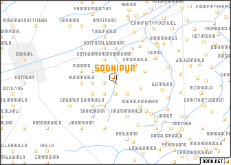map of Sodhipur