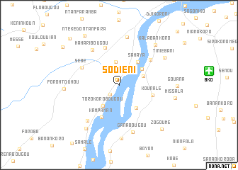 map of Sodiéni