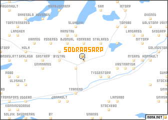 map of Södra Åsarp