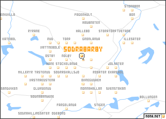 map of Södra Bärby