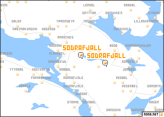 map of Södra Fjäll