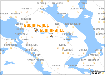 map of Södra Fjäll