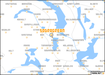 map of Södra Grean