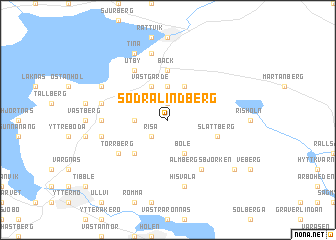 map of Södra Lindberg
