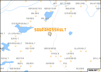 map of Södra Mosshult