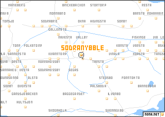 map of Södra Nybble