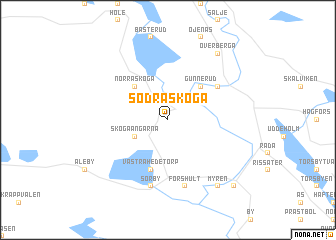map of Södra Skoga