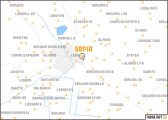 map of Sofía
