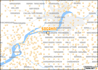 map of Sŏgam-ni