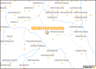 map of Sogbésoridougou