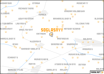 map of Soglasnyy