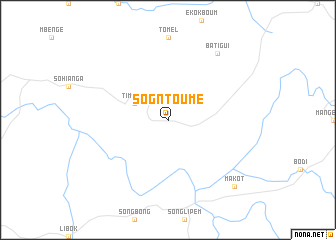 map of Sogntoumé