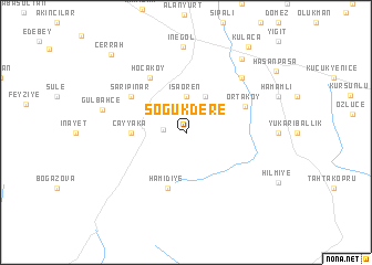 map of Soğukdere