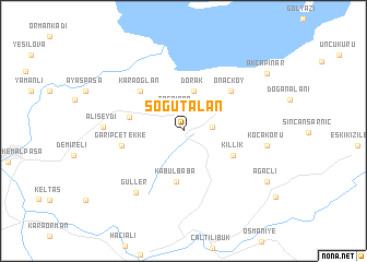 map of Söğütalan