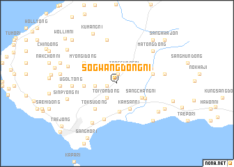 map of Sŏgwangdong-ni