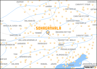 map of Sohāgānwāla
