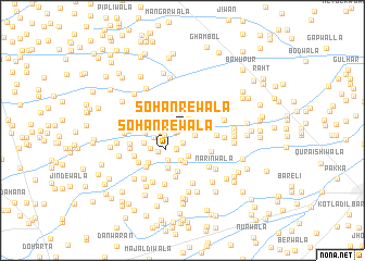 map of Sohanrewāla