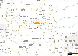 map of Sohāwa