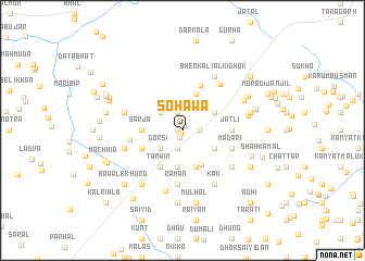 map of Sohāwa