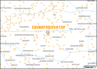 map of Sohba Faqīr Kator