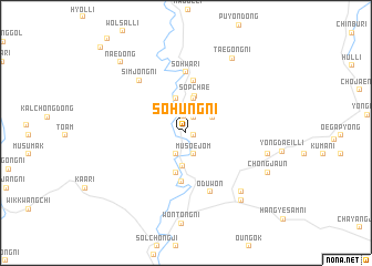 map of Sŏhŭng-ni