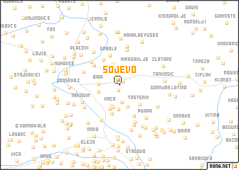 map of Sojevo