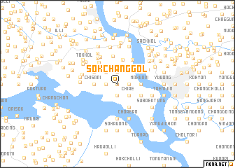 map of Sŏkchang-gol