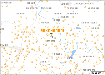 map of Sŏkchŏng-ni