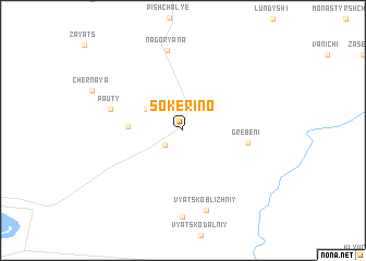 map of Sokerino