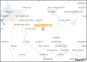 map of Sokirintsy