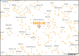 map of Sokolac
